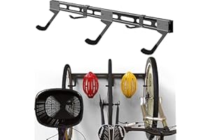 Mimoke Per uso intensivo Supporto da parete per bicicletta, per il montaggio a parete, per 3 biciclette