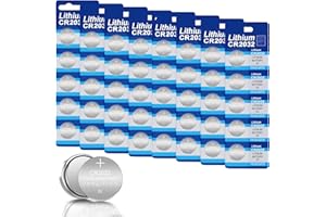 VEMFAY 40X Pile CR2032, Piles 2032 CR 2032 3v Lithium Plate Longue Durée Bouton Pile pour Appareils Smart Home, Clés de Voiture