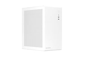 Nuwo Eguera A123 Case Compatto MicroATX per PC Desktop Office Mini Tower 0.6MM SPCC, USB 3.0, Pannelli Laterali in Mesh, Bianco