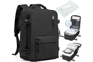 SZLX Mochila al Vacío con Bomba Equipaje de Mano 40x30x20 Ryanair Vueling Wizzair Mochila Viaje Cabina Avion 40x20x25 Mujer Bolsas de Viaje 45x36x20 Easyjet Maleta Portatil 14 pulgadas Hombre con USB