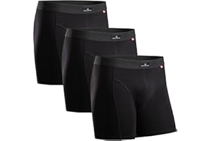 DANISH ENDURANCE Cotton Boxers for Men with Optional Fly, Mens Boxers Shorts Multipack, Stretchy Men's Underwear Trunks, Soft, Breathable, 3 or 10 Pack