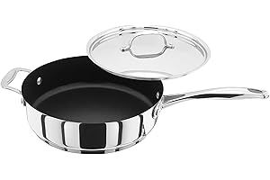Stellar S718 24 cm Sauteuse avec Helper Poignée en Acier Inoxydable