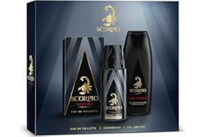 SCORPIO - Vertigo Coffret pour Homme - Coffret Cadeau Homme - 3 produits - Eau de Toilette + Déodorant + Gel Douche