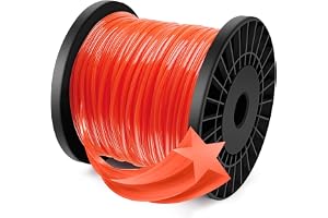 Forever Speed grästrimmertråd, trimmertråd för ogräsklippning, tråd för grästrimmer, nylontråd, 5-kantigt, diameter 2,8 mm x