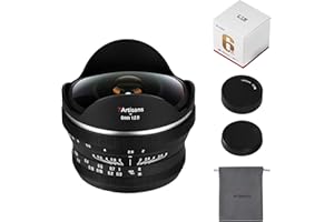 Obiettivo ultragrandangolare Fisheye 220° APS-C 7artisans 6mm F2.0 a fuoco manuale, obiettivo a focale fissa Compatibile con fotocamere mirrorless con attacco Nikon Z Zfc Z50 Z30