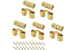 10 x gångjärn i mässing dolda osynliga skåpmöbler gångjärn dolda 180 graders öppningsvinkel med 20 x skruvar (8 mm)
