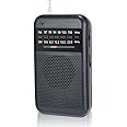 Portable AM/FM/SW Battery Radio with Excellent Reception and Headphone Jack, Mini Simple Radio for Outdoor, Indoor & Emergencies