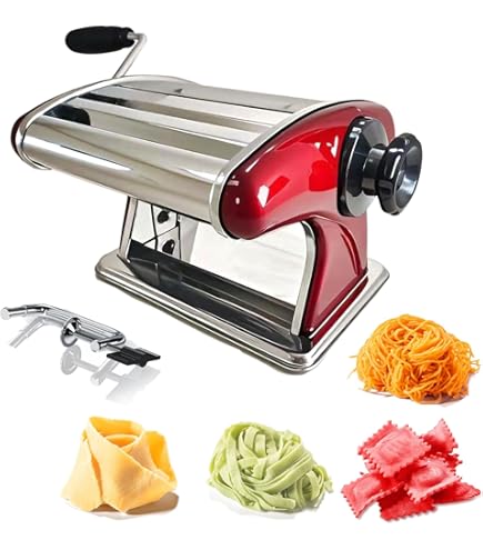 Macchina Per Pasta Manuale Nonna Springlane - Acciaio Inox Con 3 Accessori E Ricettario
