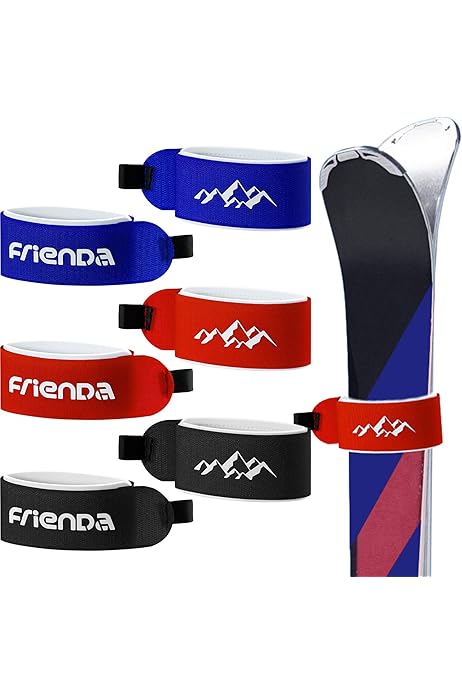 Fascette Porta Sci Regolabili - Cinghie In Nylon Per Trasportare Sci, Snowboard E Attrezzatura - Foto 3