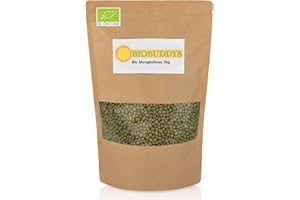 ‎BIOBUDDYS Bio Mungbohnen – proteinreich, vegan & glutenfrei – ideal für Keimsprossen & Rohkost