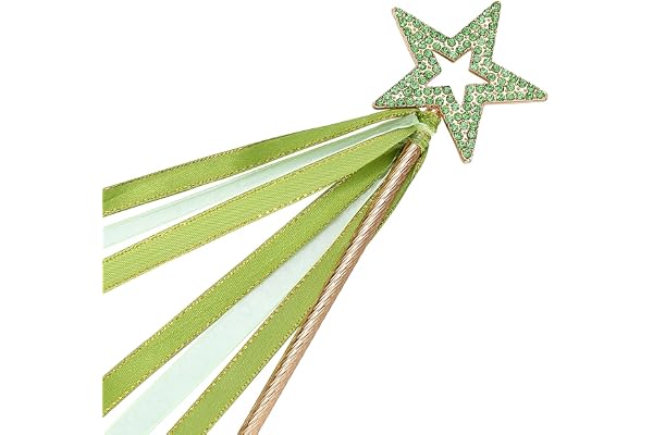 Lovelyshop Baguette Magique en Forme d'étoile en métal avec nœud pour décoration d'halloween