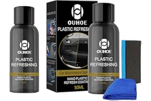 Dicetris Plasticos Coche, Renovador Plasticos Coche, Restaurador Plasticos Coche, Restaurador Pl-ástico para Coche, Ideal para Quitar los Arañazos del Coche