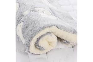 IIK Cozy Calming Cat Blanket, Ultra Soft Dog/Cat Bed Mat with Cute Prints, Dog/Cat Blankets for Indoor Cats, Warm Pet Mat in A Variety of Sizes to Fit Most Pets (E,27 * 20in)