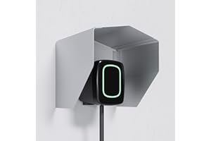 EVify Wallbox protezione dalle intemperie in acciaio inox per scatole da parete compatte • Copertura per tetto protettivo Wallbox • Copertura antipioggia per stazione di ricarica EV