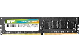 SP SILICON POWER Silicon Power Mémoire UDIMM pour Ordinateur de Bureau 8 Go DDR4-RAM-2400 MHz PC4 19200 288 Broches 1,2 V CL17 Non ECC