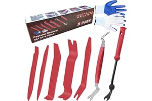 Wetado Auto Trim Removal Tools Kit, 9pcs Car Door Panel Removal Tool, Fastener Removal Panel Removal Tool, blue