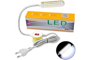 ‎BONLUX Bonlux LED Nähmaschine Magnetisch Lampe 30-LED-Licht Nähleuchte Arbeiten Beleuchtung Schwanenhalslampe mit Magnetfuß für alle nähmaschinenlampe Leuchten