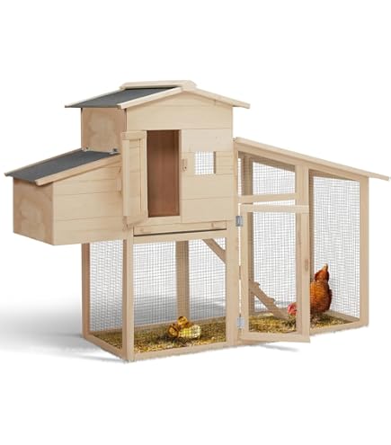 Gabbia Per Conigli Funhobby Legno - Doppio Piano 147x53x85 Cm, Per Esterno, Tetto Impermeabile - Foto 8