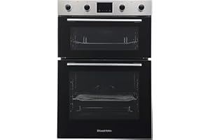 Russell Hobbs 89cm High, 60cm Wide, Stainless Steel, 110L, Built-In, Electric Fan Double Oven, RH89DEO2002SS - Free 2 Year Guarantee