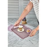 Poomy Kaydırmaz Tabanlı Sunum Tepsisi Mor 25x31cm, can.hh.743.01