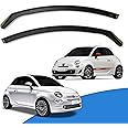EdgeVisors Wind Deflectors Set Fits: FIAT 500/FIAT ABARTH 2007-onwards 3 Door Hatchback 2pc