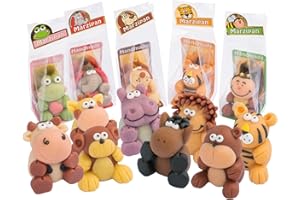 ‎GÜNTHART Günthart 12 Marzipan Tiere klein im Cellophanbeutel einzeln verpackt (12 x 27 g)