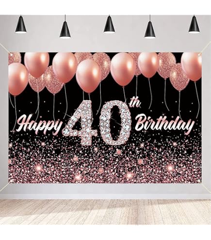 1 striscioni 40° compleanno donne cartello in - Italy