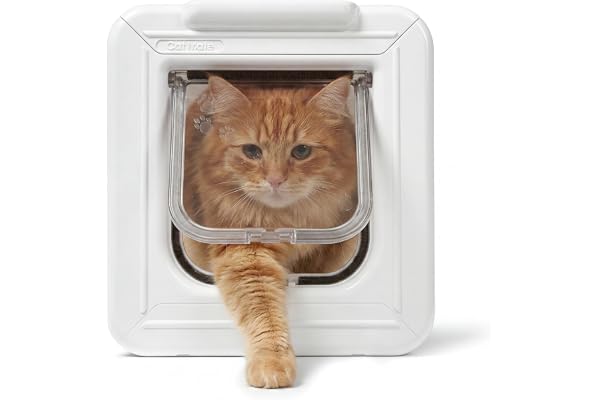 Cat Mate Elite Microchip 355W Kattlucka, Vit, 15 x 15 cm