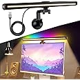 NEXT VOGUE Glare-Free Computer Light with 3 Modes 15 Colors RGB Backlight LED Monitor Light Bar Dimmable Screen Monitor Light USB Powered Computer Monitor Lamp for Home Office