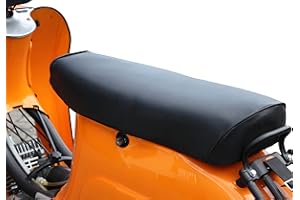 MADE4BIKERS Leder Sitzbezug schwarz glatt passend für Simson S50, S51, S70, KR51 1/2 Schwalbe, SR4-3 Sperber, SR4-4 Habicht Sitzbankbezug ohne Schriftzug