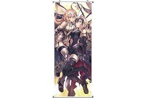 CosplayStudio Großes Fate Apocrypha Rollbild/Kakemono aus Stoff | 100x40cm | Motiv: Jeanne & Ruler