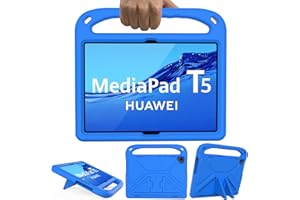GOZOPO Kompatybilny z Huawei MediaPad T5 etui T5 10,1" tablet [nie pasuje do Huawei T3 9,6"] - lekki i odporny na wstrząsy uchwyt stojak dla dzieci (niebieski)