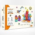 KIPA GAMING 28 Pieces MagPlay Boys and Girl's Magnetic Tiles Constructing and Creative Learning Educational STEAM Set with Smart Outdoor Backpack- Multicolor
