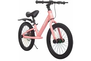 ‎GASLIKE GASLIKE Laufrad 16 Zoll ab 5-8 Jahre für Große Kinder, Kinderlaufrad mit Bremse, Sattel Höhenverstellbar und Luftreifen, Karbonstahlrahmen mit Ständer, Kinderrad für Jungen und Mädchen