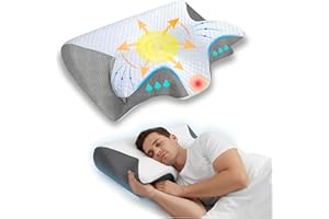 ‎FLOSSTY Flossty Pillowdaddy Dreamsleepz Kissen, Pillow Daddy Das Nacken, Nackenstützkissen Für Seiten, Rücken & Bauchschläfer, Atmungsaktiv & Waschbar, Für SeitenschläFer, RüCken- Und BauchschläFer (Grau)