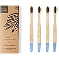 Wild & Stone | Organic Bamboo Toothbrush | Four Different Pattens | Dupont Fibre Bristles | 100% Biodegradable Handle | Vegan Eco Friendly Bamboo Toothbrushes (Firm)