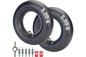 JIAYAN Lot de 2 Chambre à air13x5.00-6 avec tige de valve coudée TR87 Remplacement pour les wagons de tondeuse à gazon Razor Go Kart Dirt Bike ATV