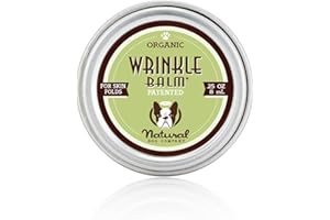 Natural Dog Company - Wrinkle Balm | Cleans and Soothes Dog Wrinkles and Skin Folds, Perfect for Bulldogs, All Natural, Organic Ingredients 0.25oz Travel Tin