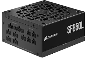 Corsair SF850L Alimentatore SFX Completamente Modulare a Basso Rumore - Compatibile Con ATX 3.1 e PCIe 5.1 - Ventola PWM Silenziosa da 120 mm - Efficienza 80 PLUS Gold - Modalità Zero RPM - Nero