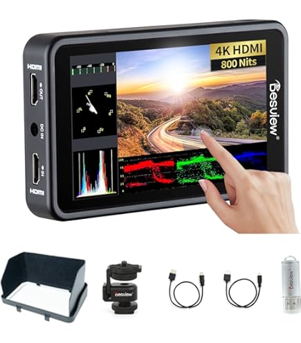 Monitor VILTROX DC-X2 6'' Touch Full HD IPS - 2000 Nits, 4K HDMI, LUT 3D, Per Videomaking Professionale - Foto 5