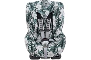 JYOKO KIDS Fodera per Seggiolino Auto Senza poggiatesta Realizzato con Cotone Extra Morbido (ZEBRA)
