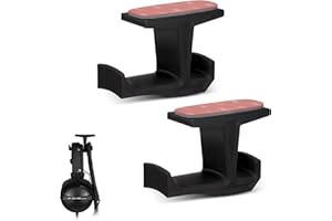 Brainwavz BigJ Headphone Stand (2 Pack) Under Desk Hanger for Headphones, Gaming Headsets, Mobiles Accessories, Stick On, No Screws, Black
