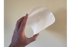 WOOTTON INDUSTRIES LIMITED Easy to Cut Thin Clear Flexible Plastic Sheets PETG A3, A4, A5, A6 Sizes Model Making Lightweight Visor Face Shield Material 0.5mm, 1mm [1xA3 420mmx297mm - 0.5mm]