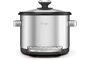 Sage - The Risotto Plus - Multicuiseur -Slow cooking - Pour Risotto, Viande, Legumes, Quinoa - Sans Remuer - Acier Inoxydable Brossé