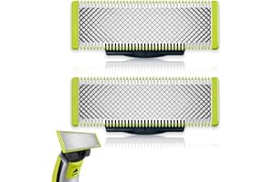 GTFLEX Pack 2 Cuchillas de recambio de Acero Inoxidable COMPATIBLES con Todos los Modelos OneBlade - Recorta, Perfila y Afeita con Precision