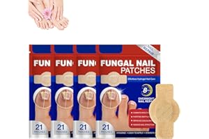 HJJH Pilz-Nagel-Patches, Fungal Nail Patches, Mehrzweck Nagelpilz Pflaster, Nagel Graben Reparaturpflaster, Zehennagel Korrektur Patch für Beschädigte Nägel und Erscheinungsbild Verfärbter Nägel (4)