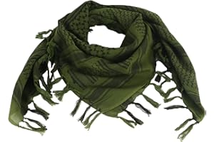 FOCUHUNTER Shemagh Schal Military Tactical Desert Keffiyeh Schal Head Neck Schal Baumwolle 43x43 Zoll Bunte arabische Schals Wrap mit Quaste für Männer & Frauen
