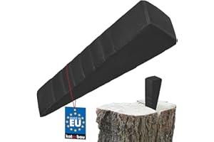 KOTARBAU® Cuña de Acero Forjado 225 mm 3,0 kg Cuña Granada de astillado Cortador de leña Cuña de astillado Cuña de tala Cuña de leña Cuña de reintroducción Cuña de Empuje para talar y astillar Madera
