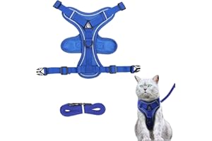 CYBGQP 1Stück Verstellbares Katzengeschirr, Katzen Leine, Katzengeschirr Ausbruchsicher, Katzengeschirr Mit Leine, Cat Harness, Leine Katze, Cat Harness Escape Proof, Cat Leash für Katzen Kitten Hunde Welpen