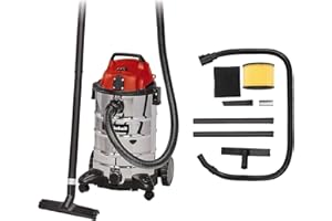 Einhell Wet Dry Vacuum Cleaner TC-VC 1930 SA 1,500 W, 30 L, Blower Connection, Cable Holder, Accessory Holder, Includes Combination Nozzle Carpeted/Smooth Floors, Crevice Nozzle, Plastic Hose 2.5 m